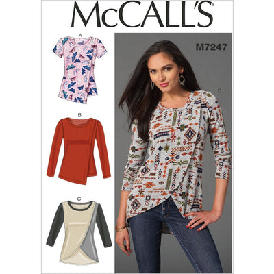 McCall's Pattern M7247 Misses Tops 7247 Image 1 From Patternsandplains.com