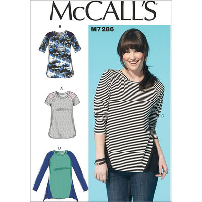 McCall's Pattern M7286 Misses Tops 7286 Image 1 From Patternsandplains.com