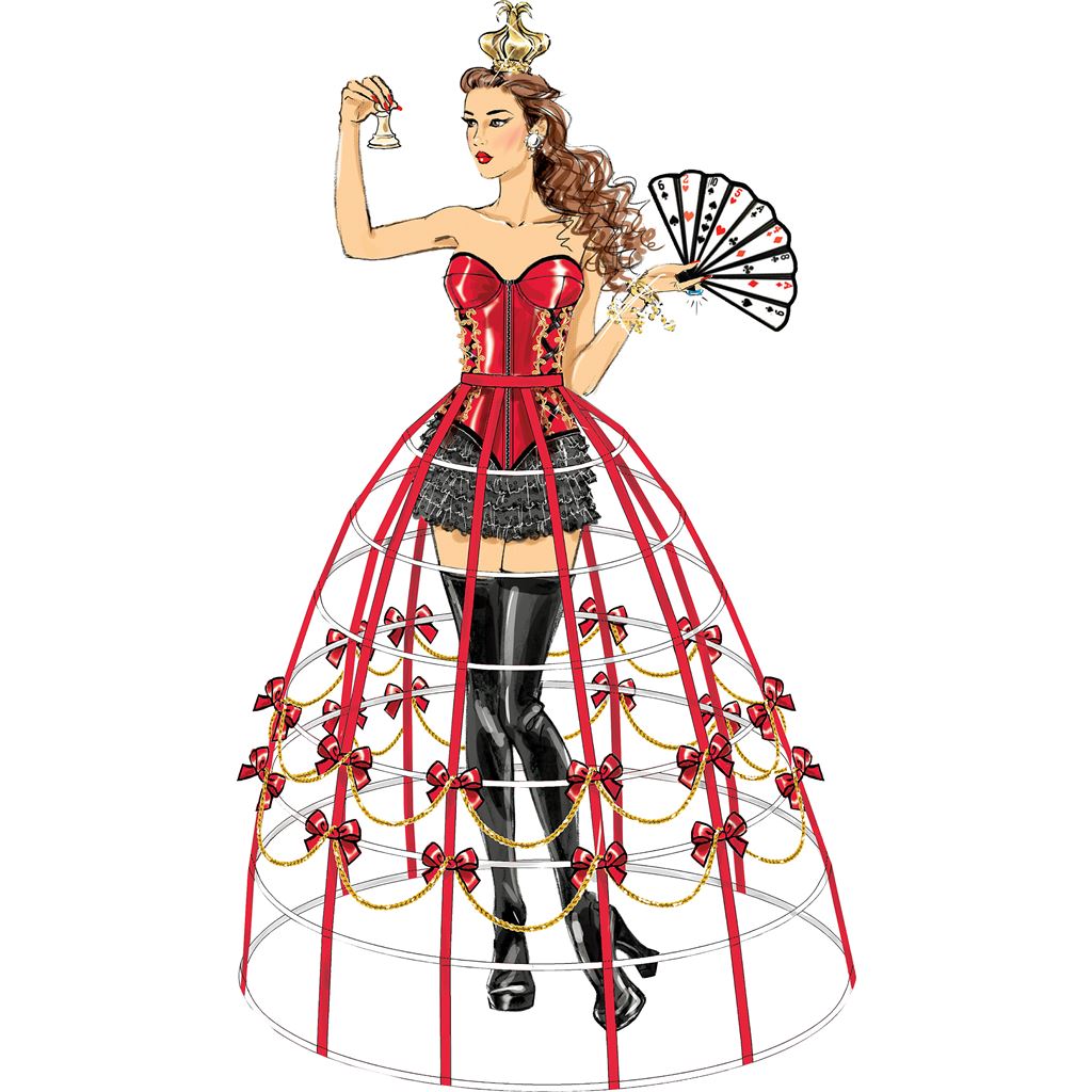 McCall's Pattern M7306 Corsets Shorts Collars Hoop Skirts and Crown 7306 Image 2 From Patternsandplains.com.jpg