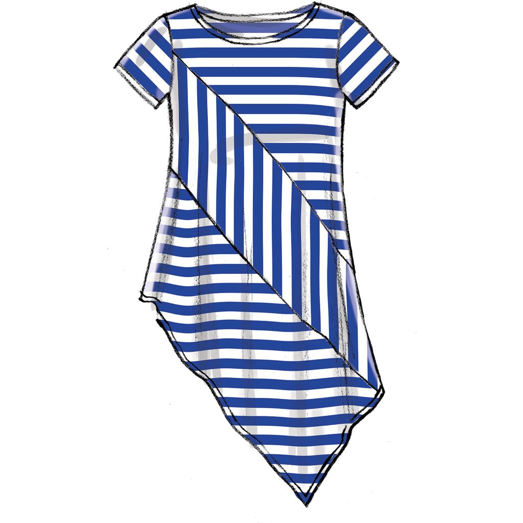 McCall's Pattern M7323 Misses Asymmetrical Seam Detail Tops 7323 Image 3 From Patternsandplains.com.jpg