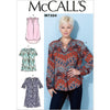 McCall's Pattern M7324 Misses Half Placket Tops and Tunic 7324 Image 1 From Patternsandplains.com