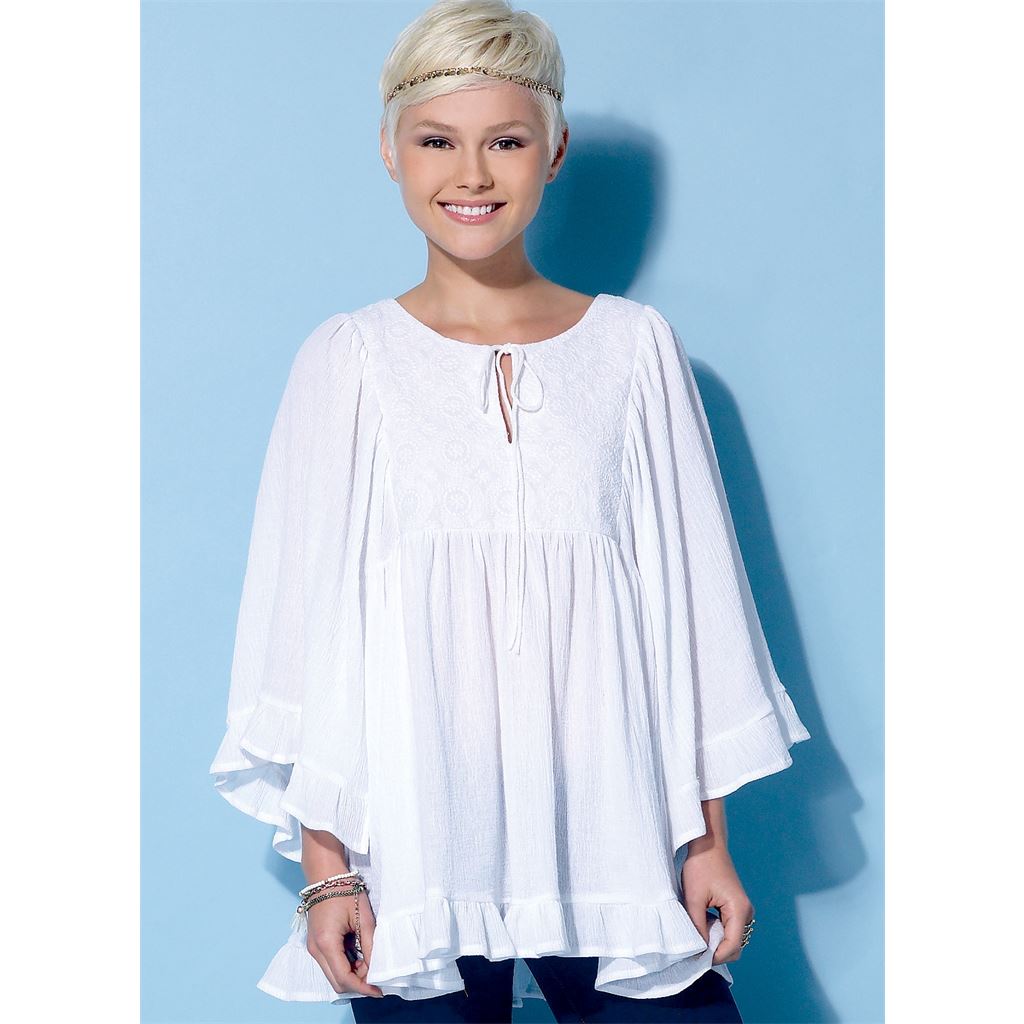 McCall's Pattern M7325 Misses Gathered Tops and Tunic 7325 Image 2 From Patternsandplains.com.jpg