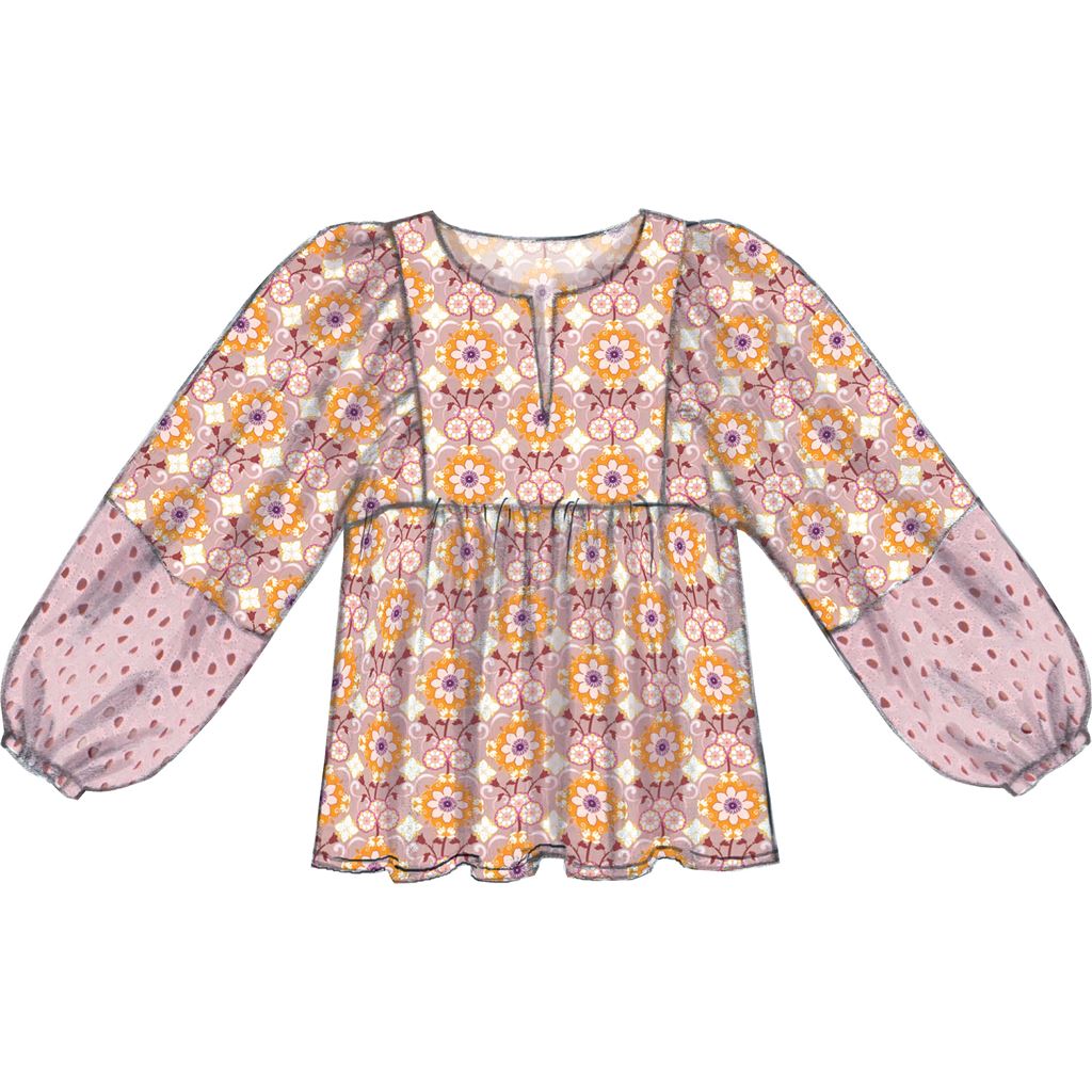 McCall's Pattern M7325 Misses Gathered Tops and Tunic 7325 Image 4 From Patternsandplains.com.jpg