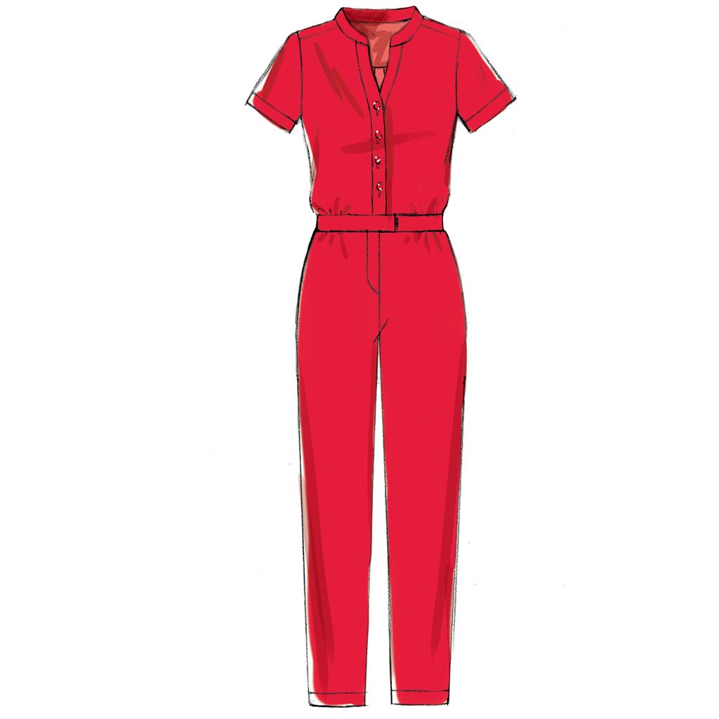McCall's Pattern M7330 Misses Button Up Rompers and Jumpsuits 7330 Image 7 From Patternsandplains.com.jpg