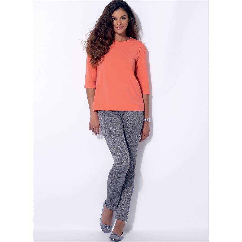 McCall's Pattern M7331 Misses Cardigan T Shirt Pencil Skirt and Leggings 7331 Image 6 From Patternsandplains.com.jpg