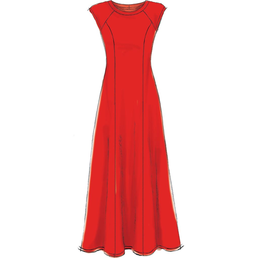 McCall's Pattern M7349 Misses Miss Petite Sleeveless or Raglan Sleeve Fit and Flare Dresses 7349 Image 6 From Patternsandplains.com.jpg