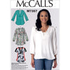 McCall's Pattern M7357 Misses Banded Tops with Yoke 7357 Image 1 From Patternsandplains.com
