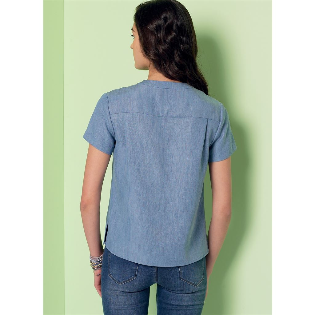 McCall's Pattern M7360 Misses Henley Tops 7360 Image 6 From Patternsandplains.com.jpg