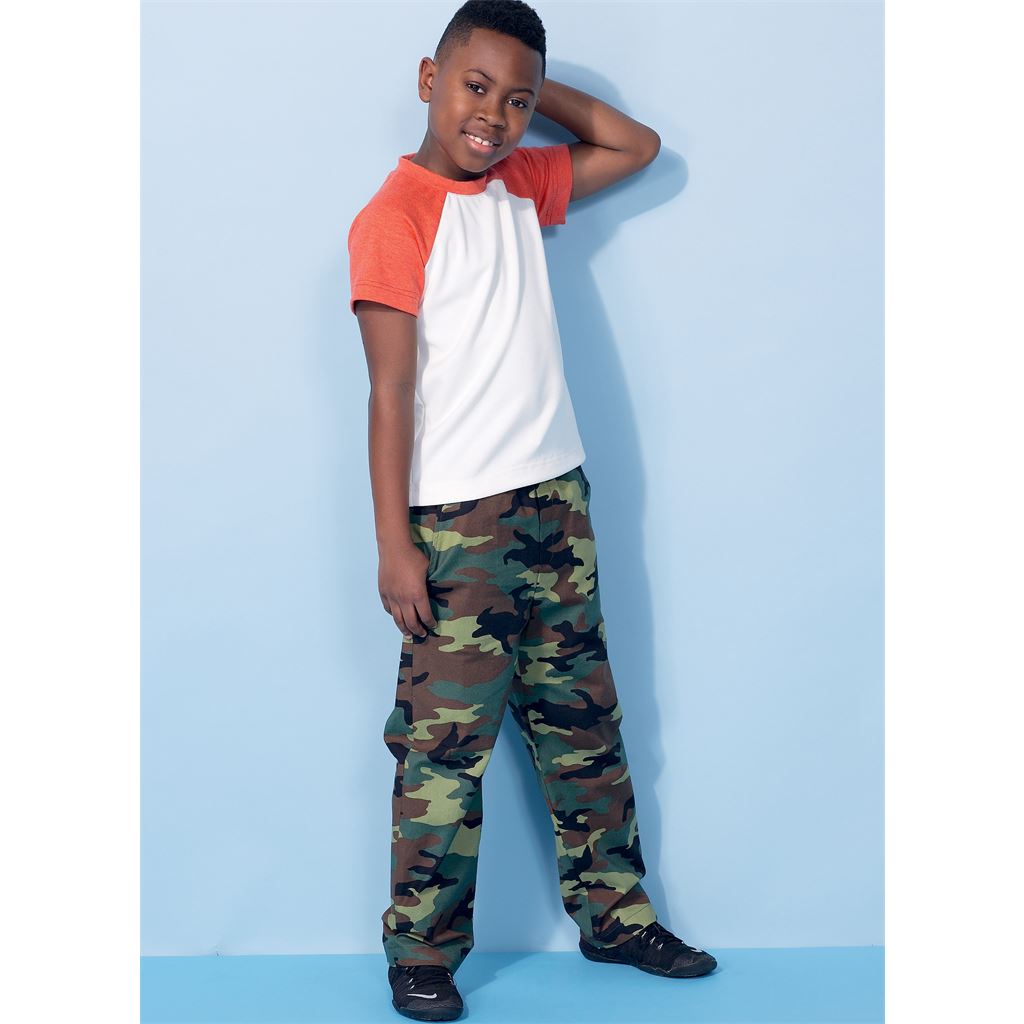 McCall's Pattern M7379 Childrens Boys Raglan Sleeve and Tank Tops Cargo Shorts and Pants 7379 Image 6 From Patternsandplains.com.jpg