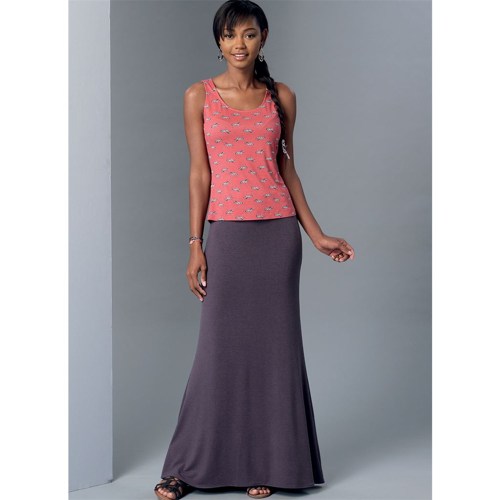 McCall's Pattern M7386 Misses Knit Tank Top Dresses and Skirts 7386 Image 2 From Patternsandplains.com.jpg