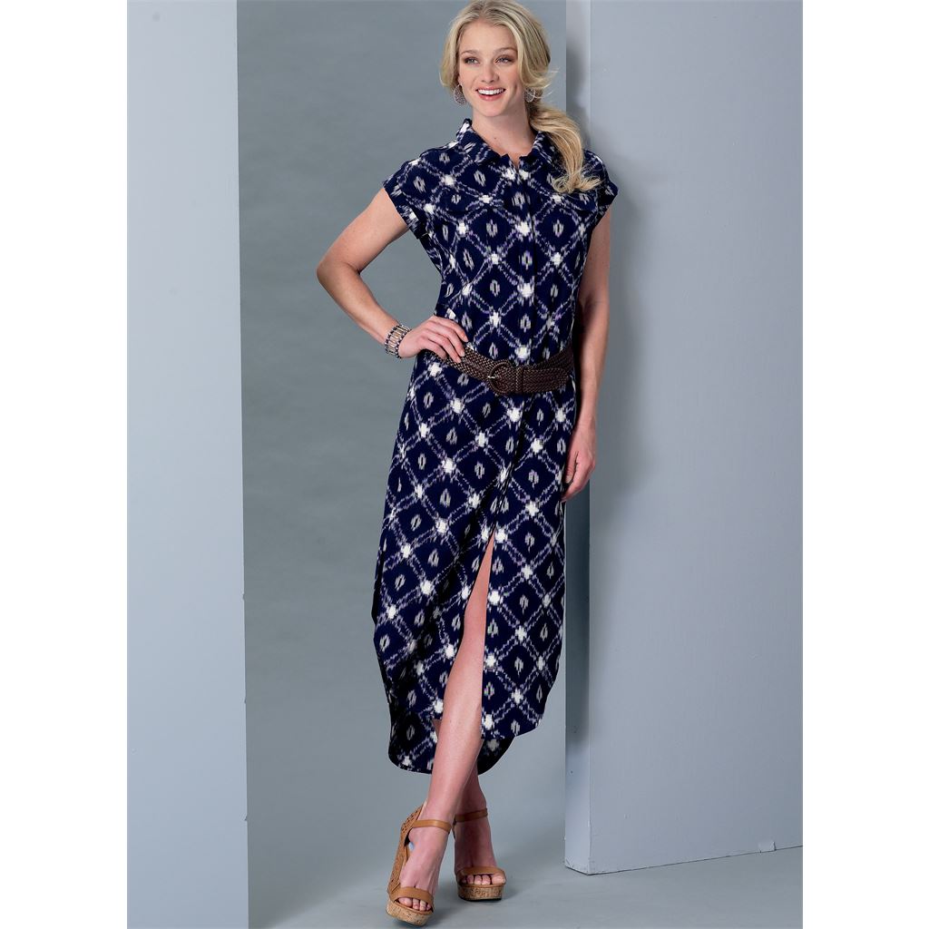 McCall's Pattern M7387 Misses Button Down Top Tunic Dresses and Belt 7387 Image 2 From Patternsandplains.com.jpg