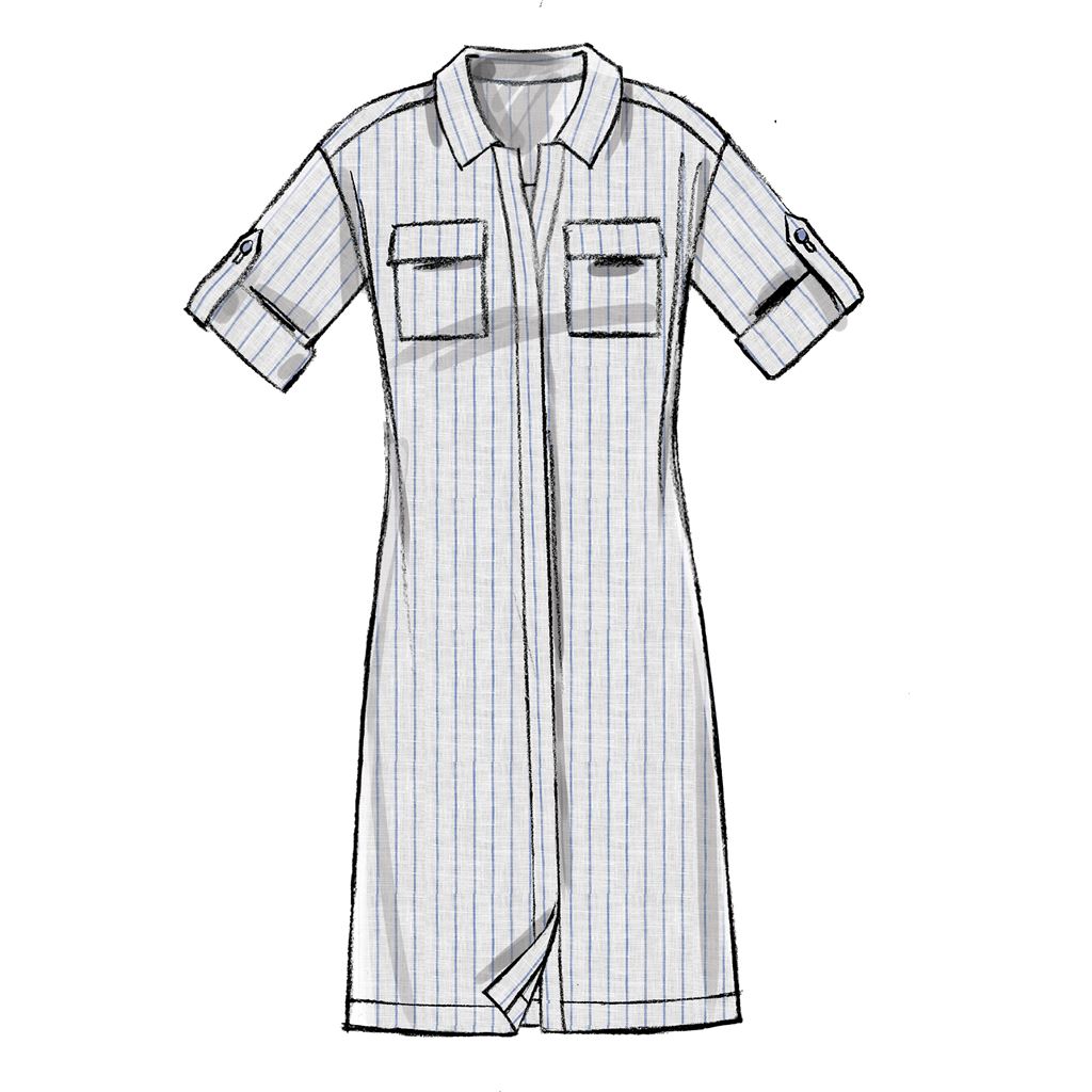 McCall's Pattern M7387 Misses Button Down Top Tunic Dresses and Belt 7387 Image 3 From Patternsandplains.com.jpg