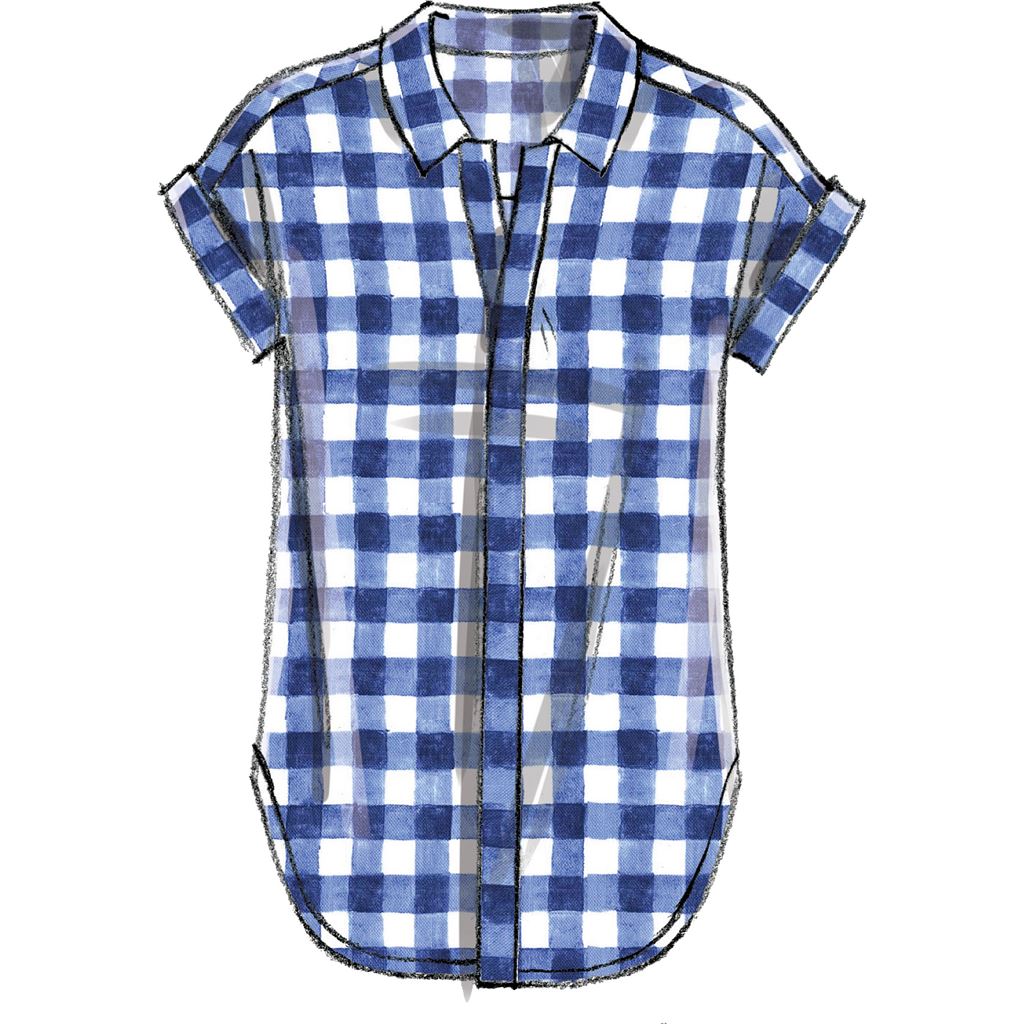 McCall's Pattern M7387 Misses Button Down Top Tunic Dresses and Belt 7387 Image 5 From Patternsandplains.com.jpg