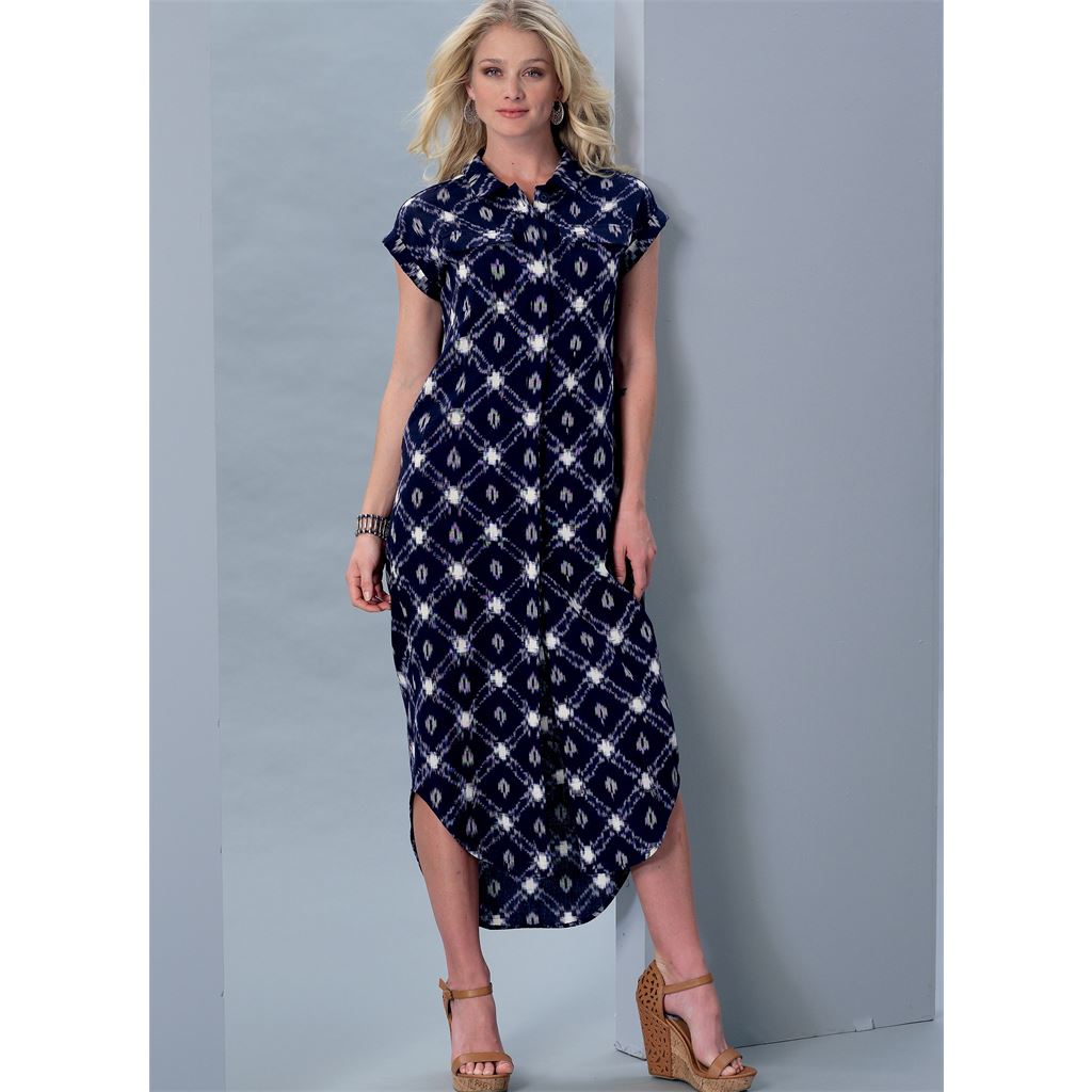 McCall's Pattern M7387 Misses Button Down Top Tunic Dresses and Belt 7387 Image 7 From Patternsandplains.com.jpg