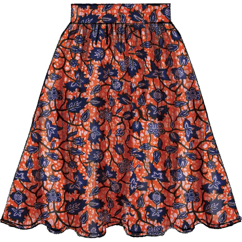 McCall's Pattern M7439 Misses Gathered and Flared Skirts with Belt 7439 Image 6 From Patternsandplains.com