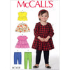 McCall's Pattern M7458 Toddlers Gathered Tops Dresses and Leggings 7458 Image 1 From Patternsandplains.com