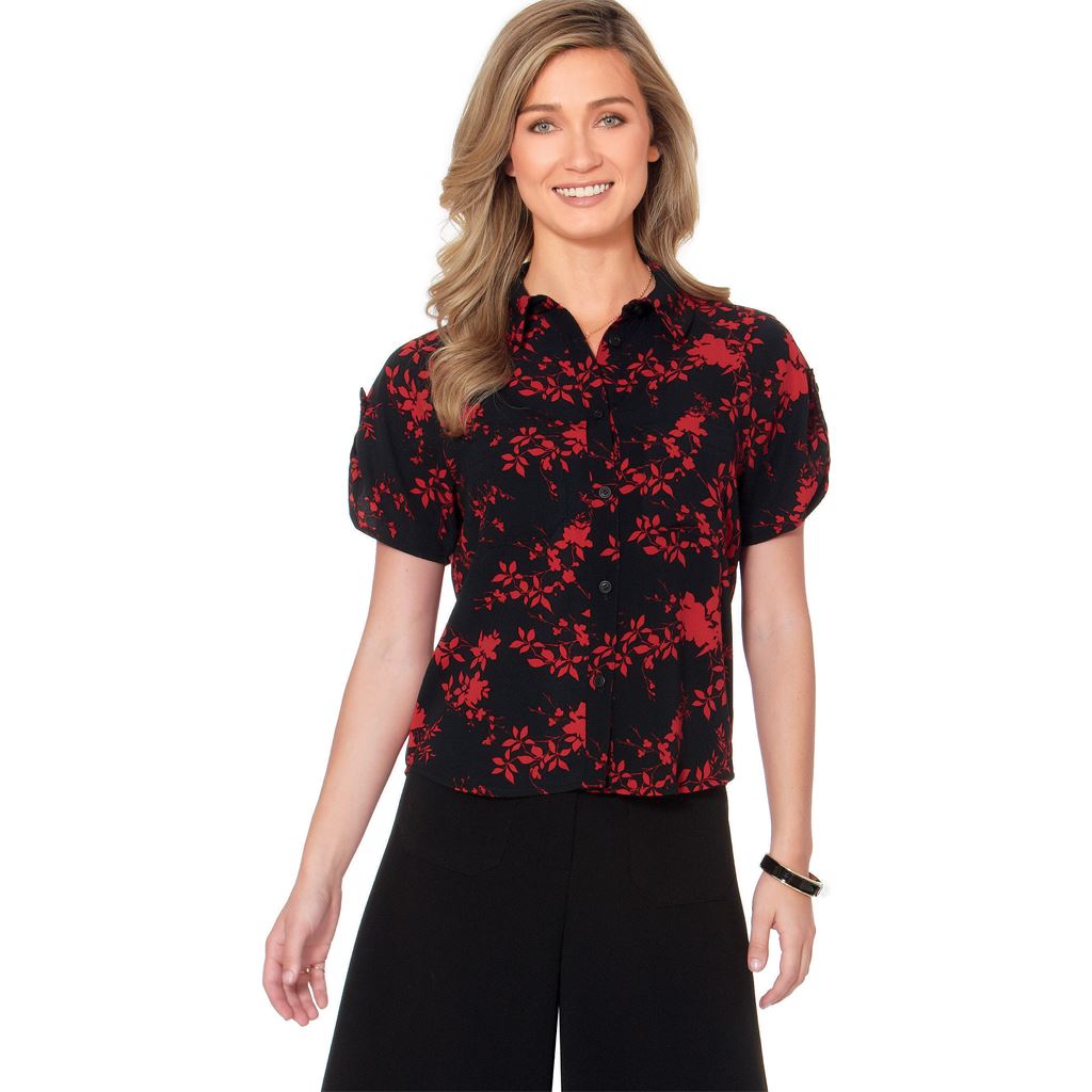 McCall's Pattern M7472 Misses Raglan Sleeve Button Down Shirts and Tunics 7472 Image 3 From Patternsandplains.com.jpg