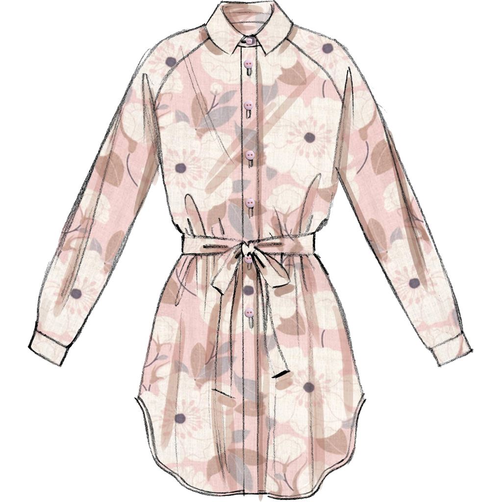 McCall's Pattern M7472 Misses Raglan Sleeve Button Down Shirts and Tunics 7472 Image 4 From Patternsandplains.com.jpg