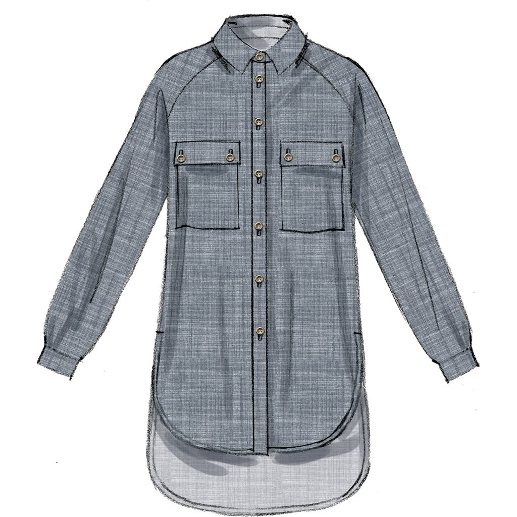 McCall's Pattern M7472 Misses Raglan Sleeve Button Down Shirts and Tunics 7472 Image 7 From Patternsandplains.com.jpg