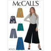 McCall's Pattern M7475 Misses Flared Skirts Shorts and Culottes 7475 Image 1 From Patternsandplains.com