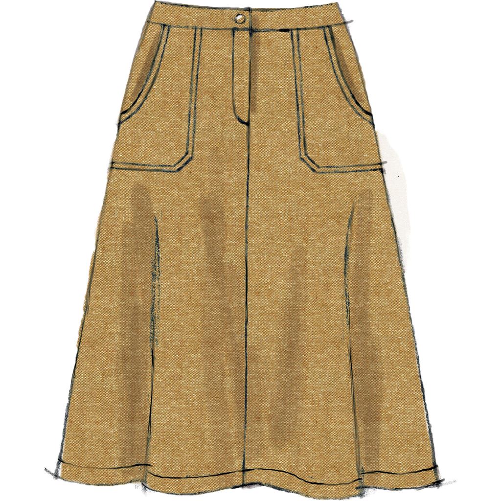 McCall's Pattern M7475 Misses Flared Skirts Shorts and Culottes 7475 Image 3 From Patternsandplains.com.jpg