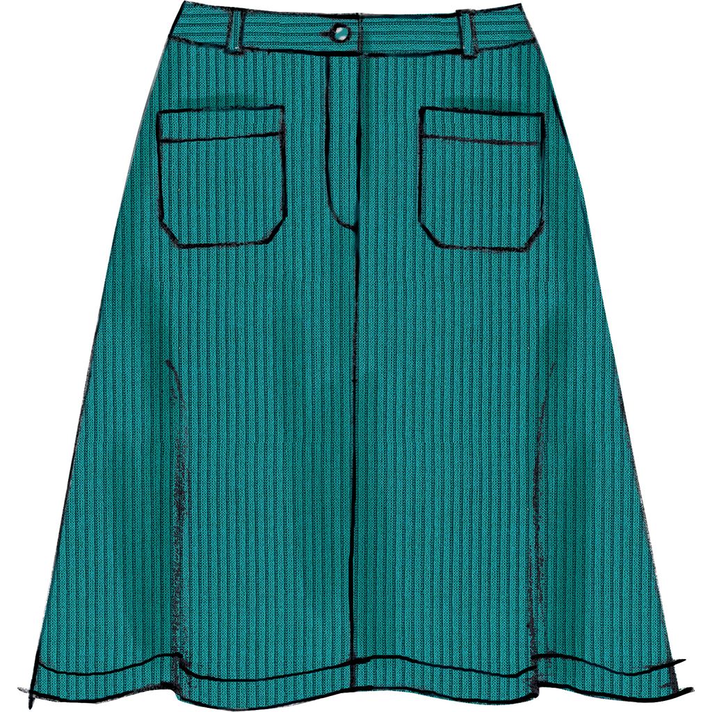 McCall's Pattern M7475 Misses Flared Skirts Shorts and Culottes 7475 Image 5 From Patternsandplains.com.jpg