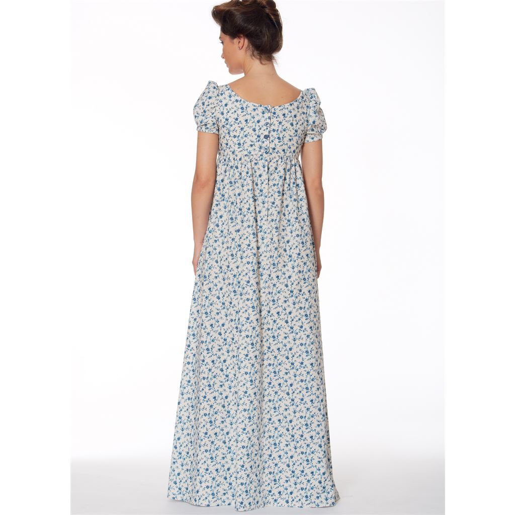 McCall's Pattern M7493 Cropped Jacket Floor Length Coat and A Line Square Neck Dress 7493 Image 5 From Patternsandplains.com.jpg