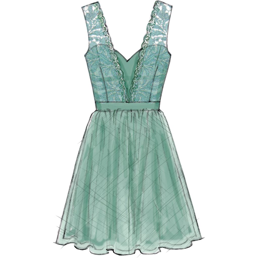 McCall's Pattern M7507 Misses Mix and Match Sweetheart Dresses 7507 Image 4 From Patternsandplains.com.jpg