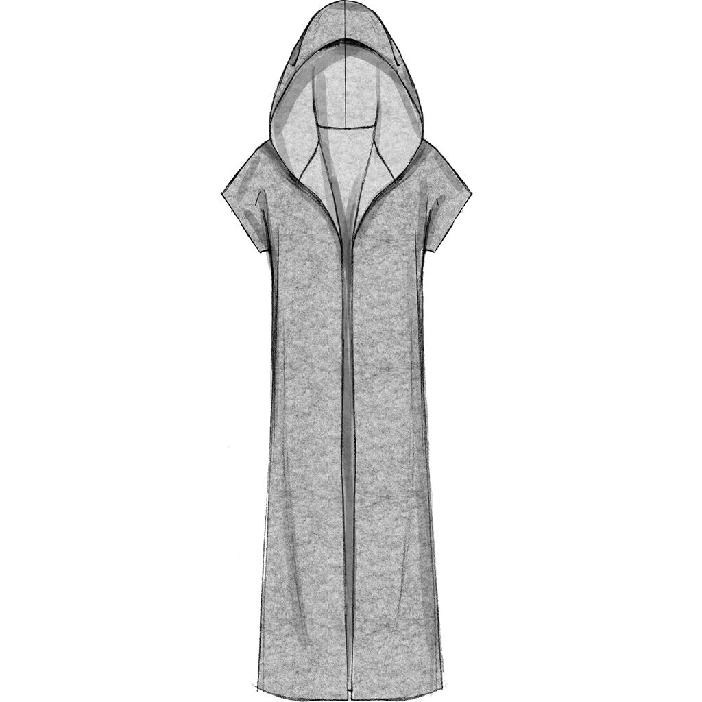 McCall's Pattern M7511 Misses Open Front Jackets with Shawl Collar and Hood 7511 Image 3 From Patternsandplains.com.jpg