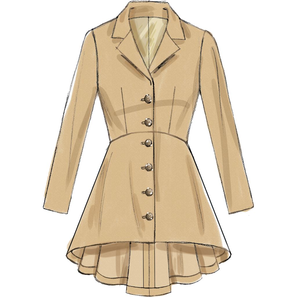 McCall's Pattern M7513 Misses Notch Collar Peplum Jackets 7513 Image 5 From Patternsandplains.com.jpg
