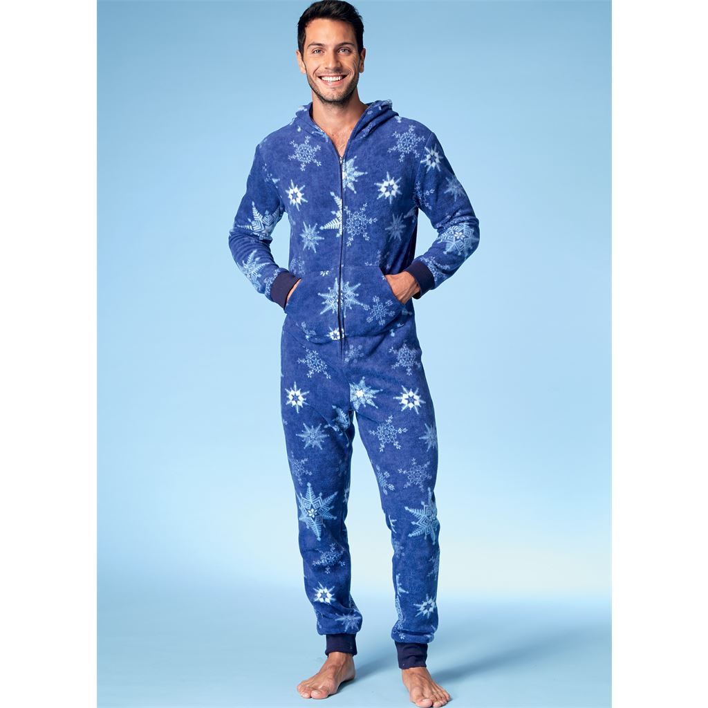 McCall's Pattern M7518 Mens Misses Boys Girls Childrens Hooded Jumpsuits and Dog Coat with Kangaroo Pocket 7518 Image 5 From Patternsandplains.com.jpg