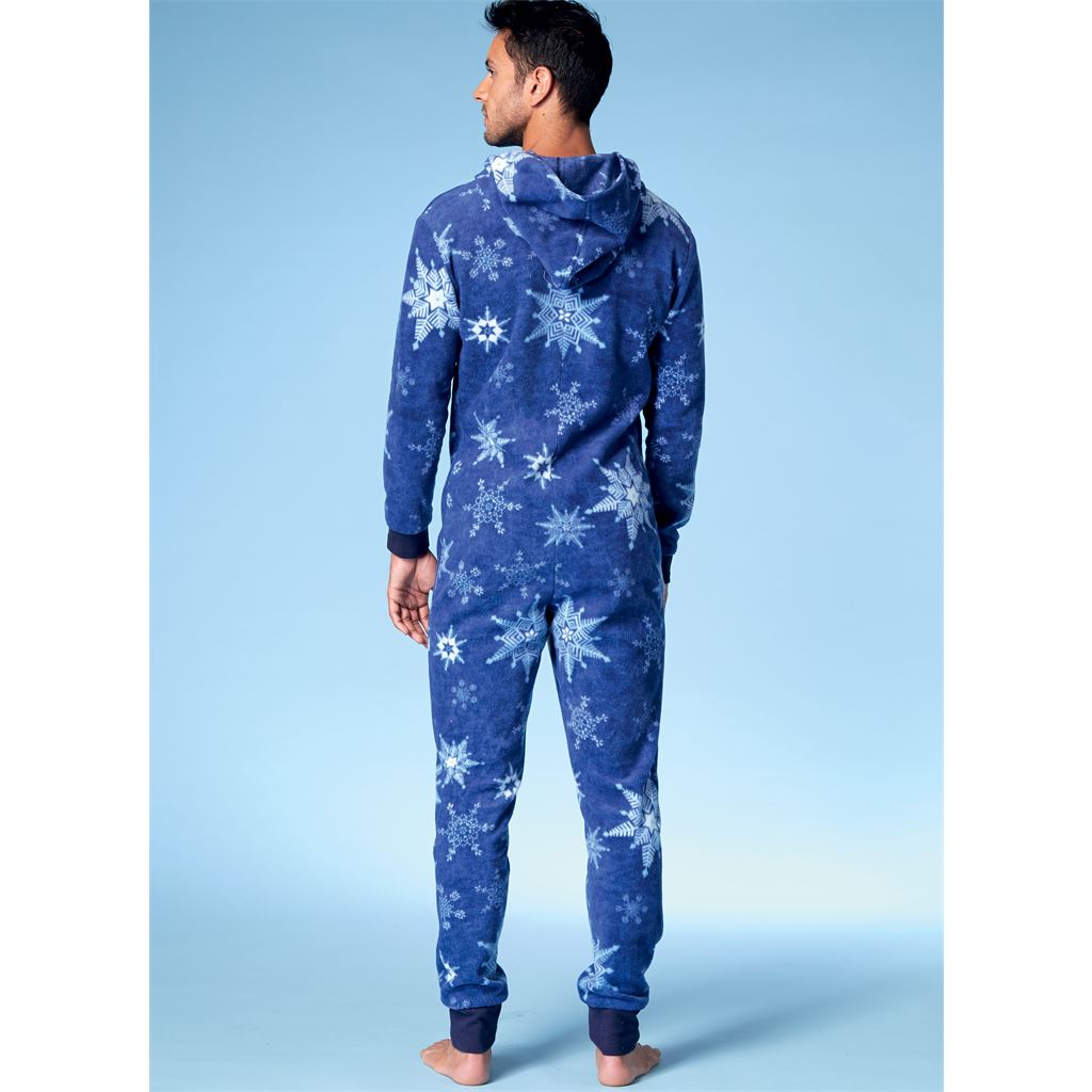 McCall's Pattern M7518 Mens Misses Boys Girls Childrens Hooded Jumpsuits and Dog Coat with Kangaroo Pocket 7518 Image 6 From Patternsandplains.com.jpg