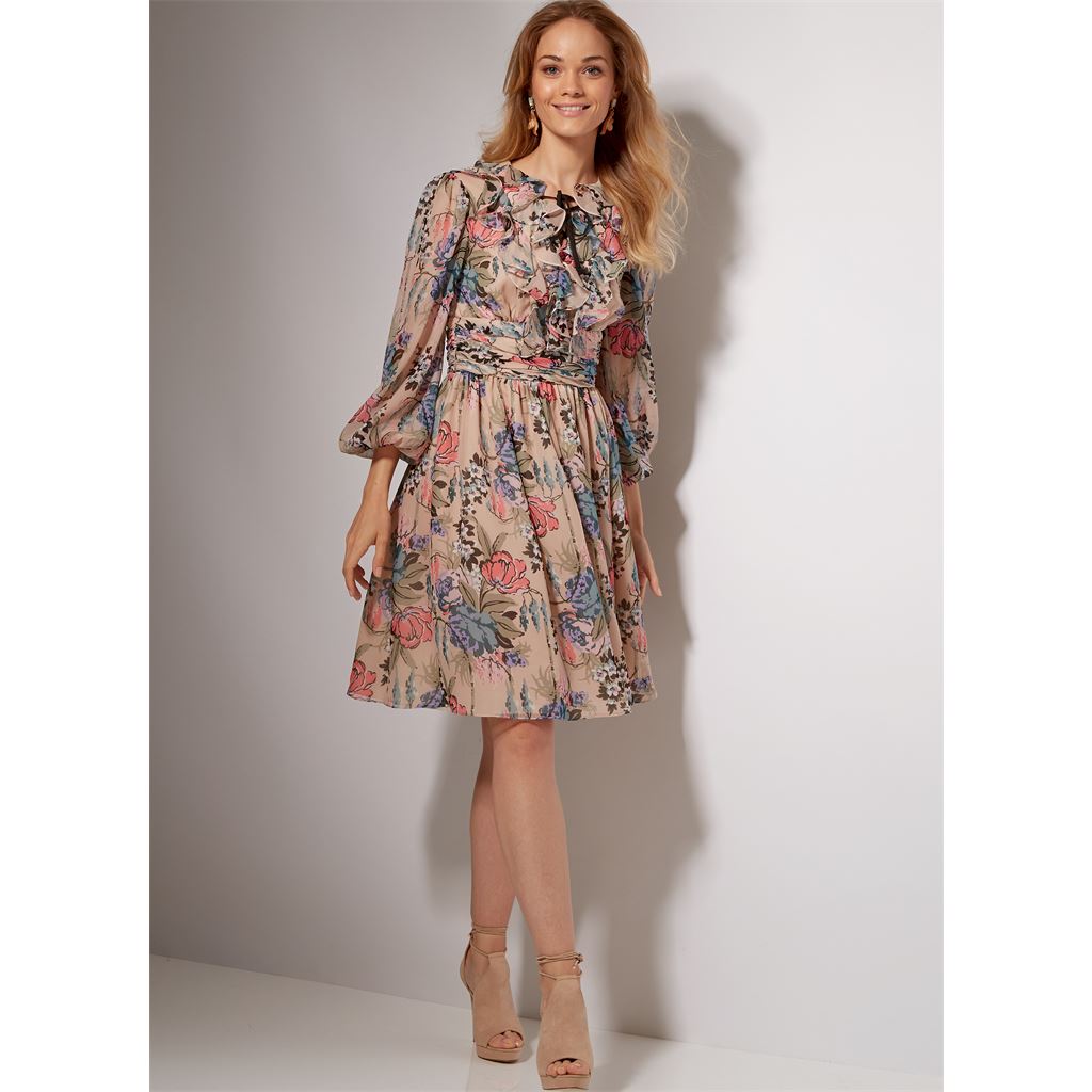 McCall's Pattern M7537 Misses Banded Gathered Waist Dresses 7537 Image 6 From Patternsandplains.com.jpg