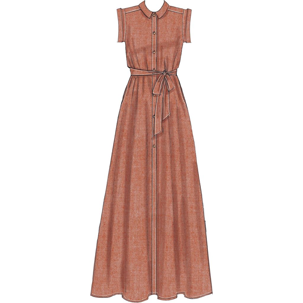 McCall's Pattern M7565 Misses Shirtdresses with Sleeve Options and Belt 7565 Image 4 From Patternsandplains.com.jpg