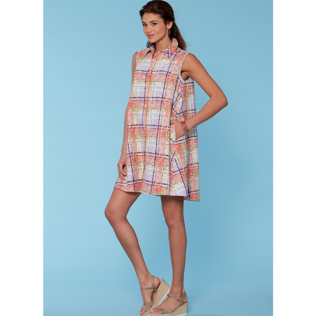 McCall's Pattern M7565 Misses Shirtdresses with Sleeve Options and Belt 7565 Image 6 From Patternsandplains.com.jpg