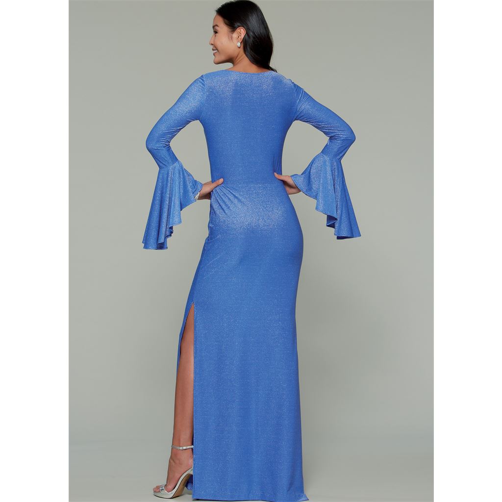 McCall's Pattern M7569 Misses Column and Mermaid Style Dresses with Bodice and Sleeve Variations 7569 Image 11 From Patternsandplains.com.jpg