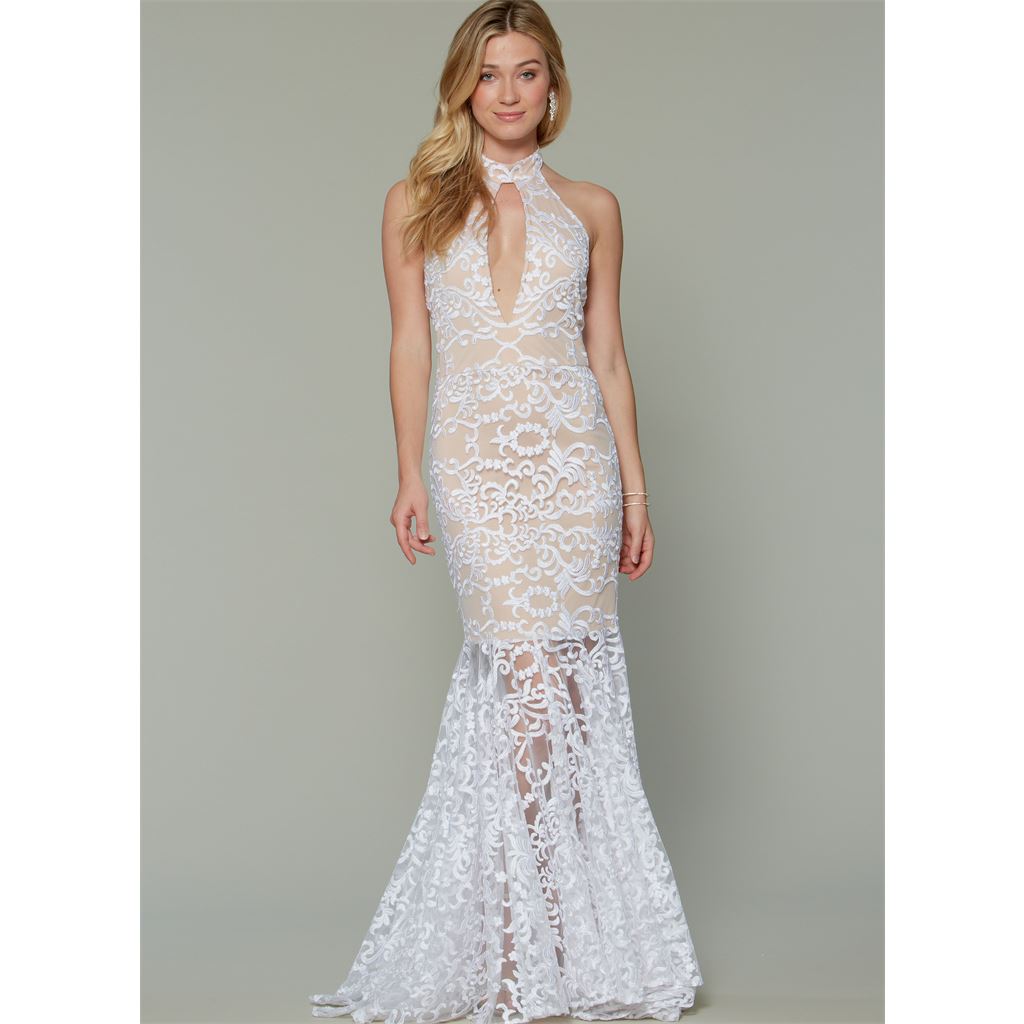 McCall's Pattern M7569 Misses Column and Mermaid Style Dresses with Bodice and Sleeve Variations 7569 Image 2 From Patternsandplains.com.jpg