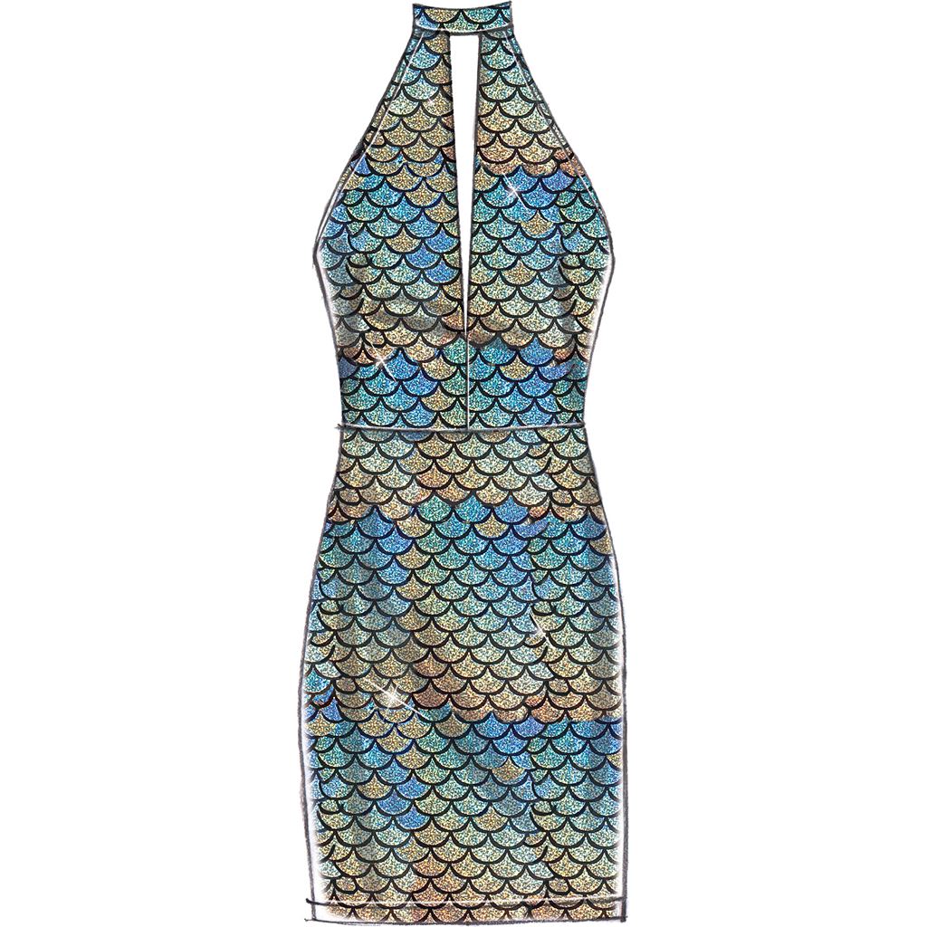 McCall's Pattern M7569 Misses Column and Mermaid Style Dresses with Bodice and Sleeve Variations 7569 Image 4 From Patternsandplains.com.jpg