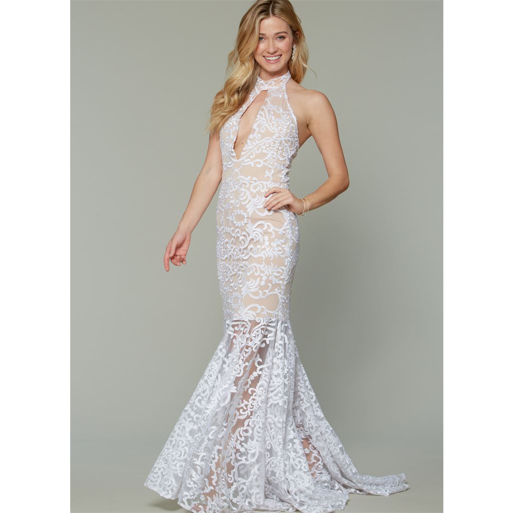 McCall's Pattern M7569 Misses Column and Mermaid Style Dresses with Bodice and Sleeve Variations 7569 Image 8 From Patternsandplains.com.jpg