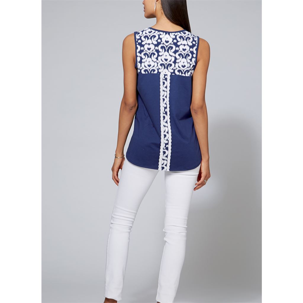 McCall's Pattern M7600 Misses Womens Pullover Tops with Contrast and Sleeve Variations 7600 Image 7 From Patternsandplains.com.jpg