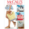 McCall's Pattern M7611 Misses Lined Tote Bags with Contrast Variations 7611 Image 1 From Patternsandplains.com