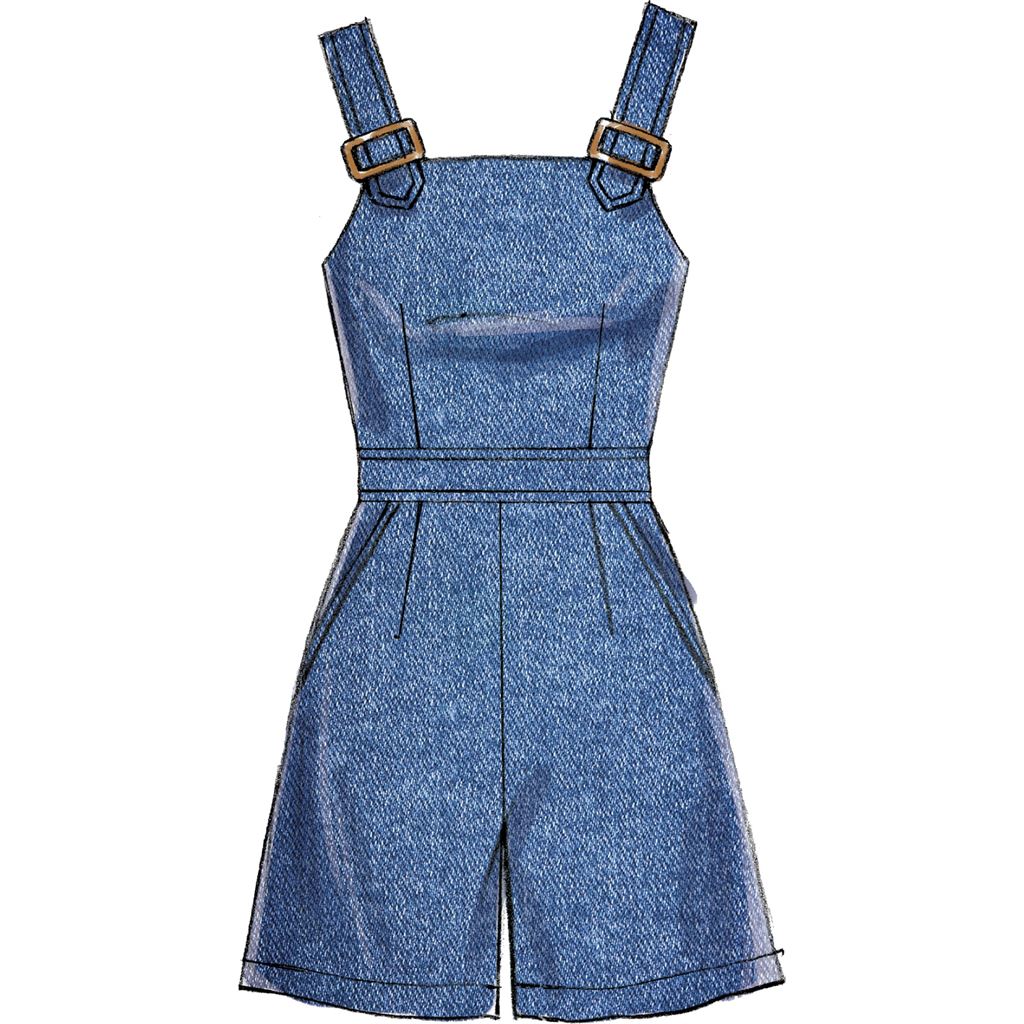 McCall's Pattern M7626 Misses Dresses Belt Romper and Jumpsuit with Pockets 7626 Image 5 From Patternsandplains.com.jpg