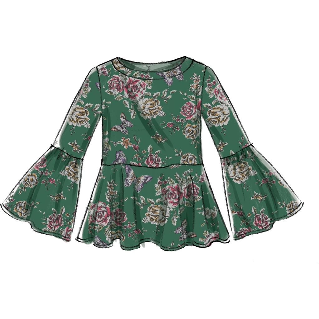 McCall's Pattern M7630 Misses Tops with Sleeve and Hem Variations 7630 Image 3 From Patternsandplains.com.jpg