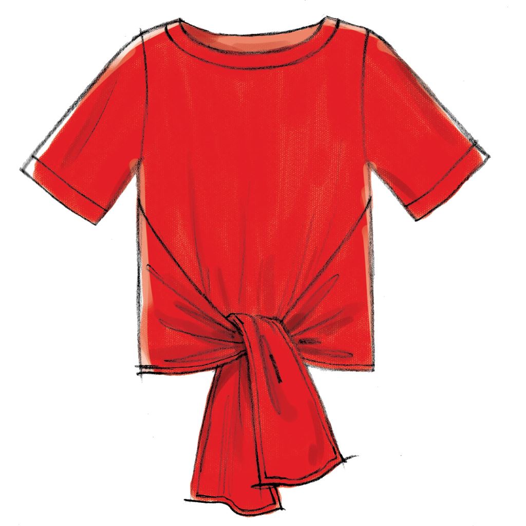 McCall's Pattern M7630 Misses Tops with Sleeve and Hem Variations 7630 Image 6 From Patternsandplains.com.jpg