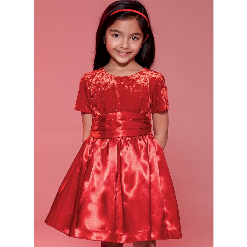 McCall's Pattern M7648 Childrens Girls Gathered Dresses with Petticoat and Sash 7648 Image 2 From Patternsandplains.com.jpg