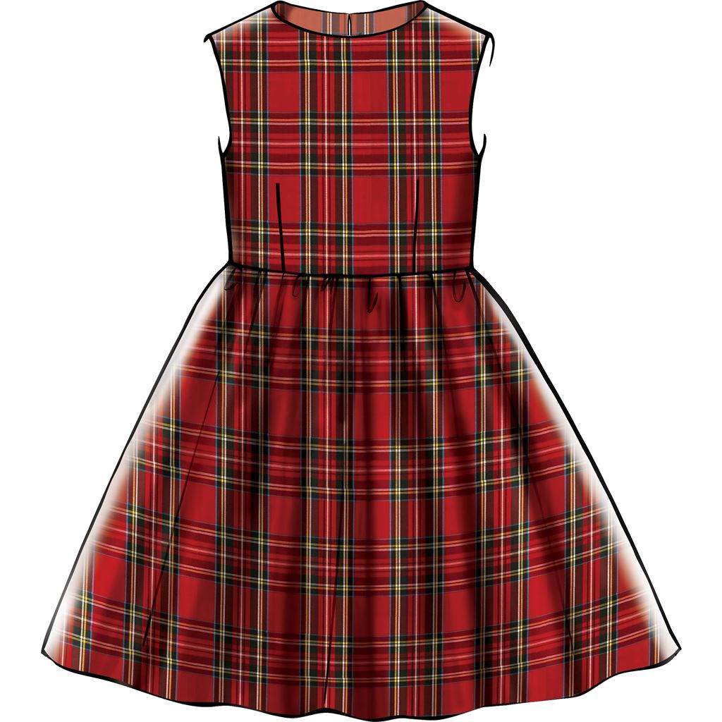 McCall's Pattern M7648 Childrens Girls Gathered Dresses with Petticoat and Sash 7648 Image 3 From Patternsandplains.com.jpg