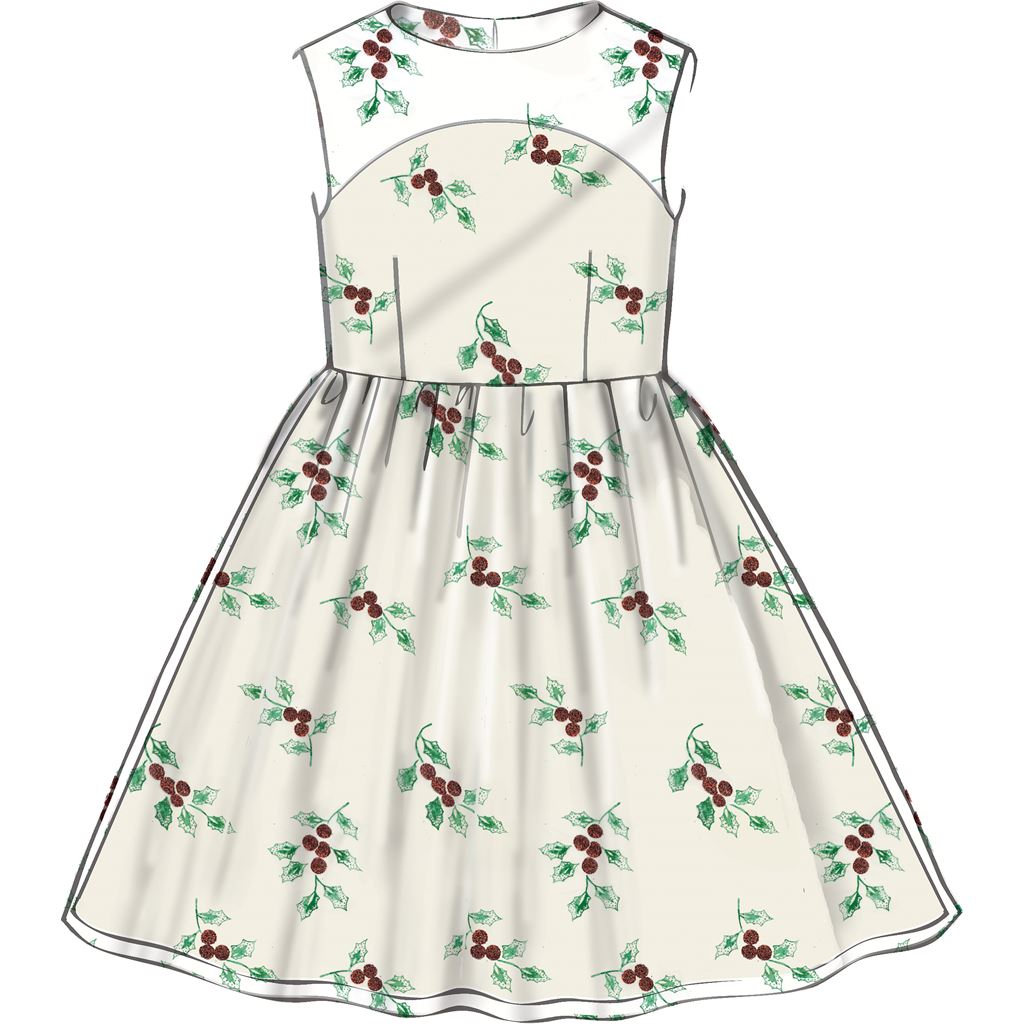 McCall's Pattern M7648 Childrens Girls Gathered Dresses with Petticoat and Sash 7648 Image 4 From Patternsandplains.com.jpg