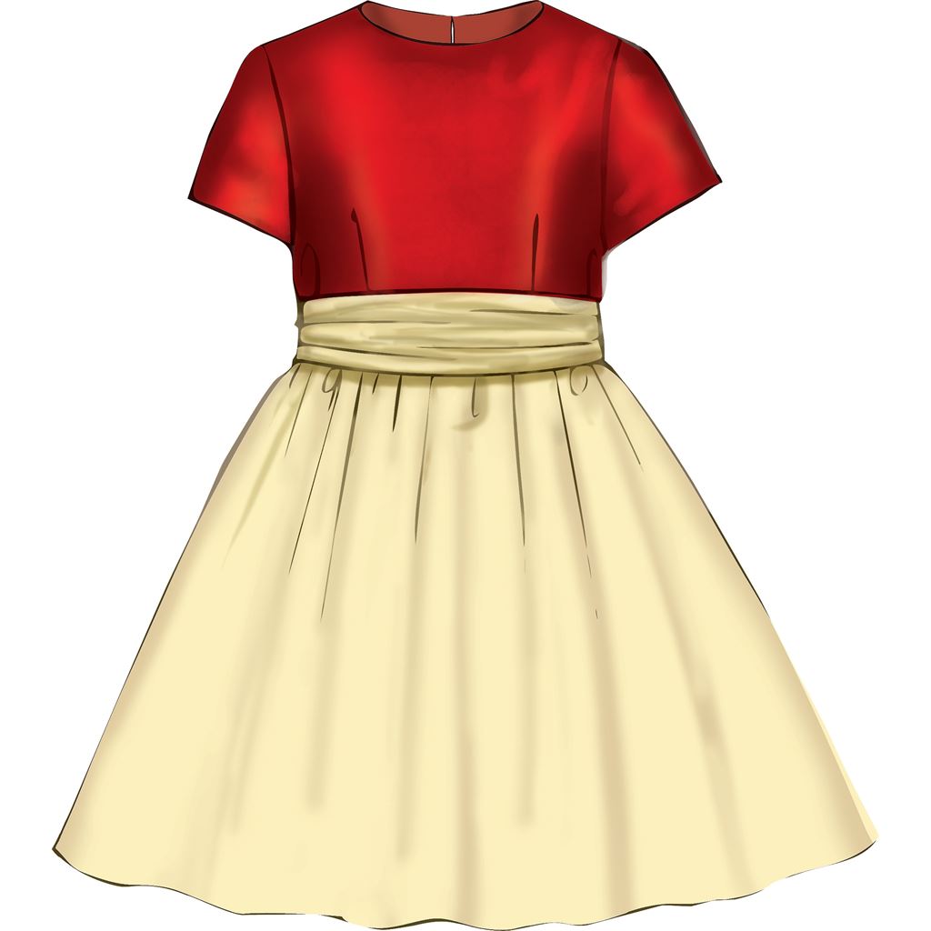 McCall's Pattern M7648 Childrens Girls Gathered Dresses with Petticoat and Sash 7648 Image 6 From Patternsandplains.com.jpg