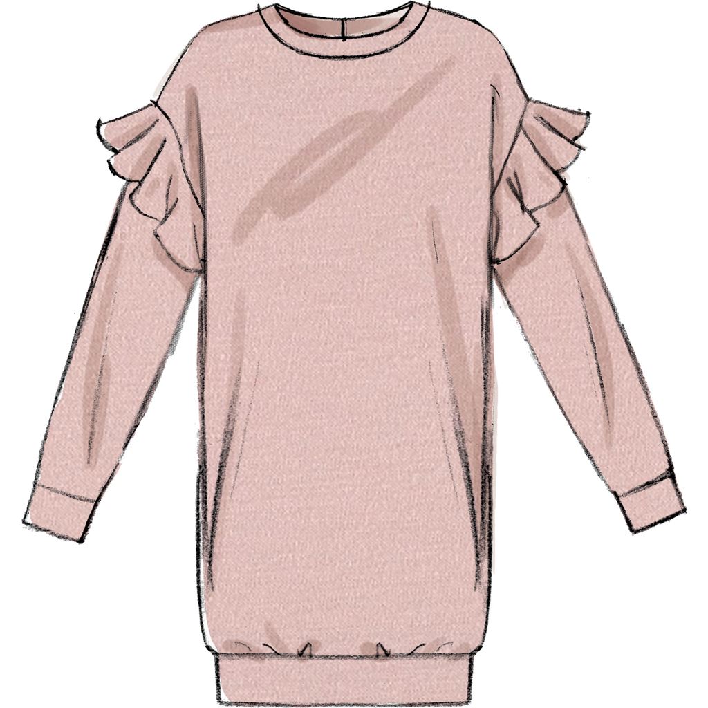 McCall's Pattern M7688 Misses Knit Tops and Dresses 7688 Image 6 From Patternsandplains.com.jpg