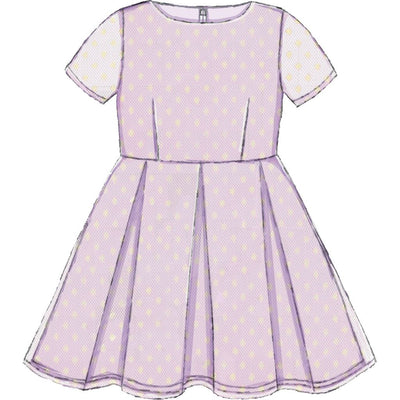 McCall's Pattern M7707 Children Girls Dresses and 18 Doll Dress 7707 Image 6 From Patternsandplains.com.jpg